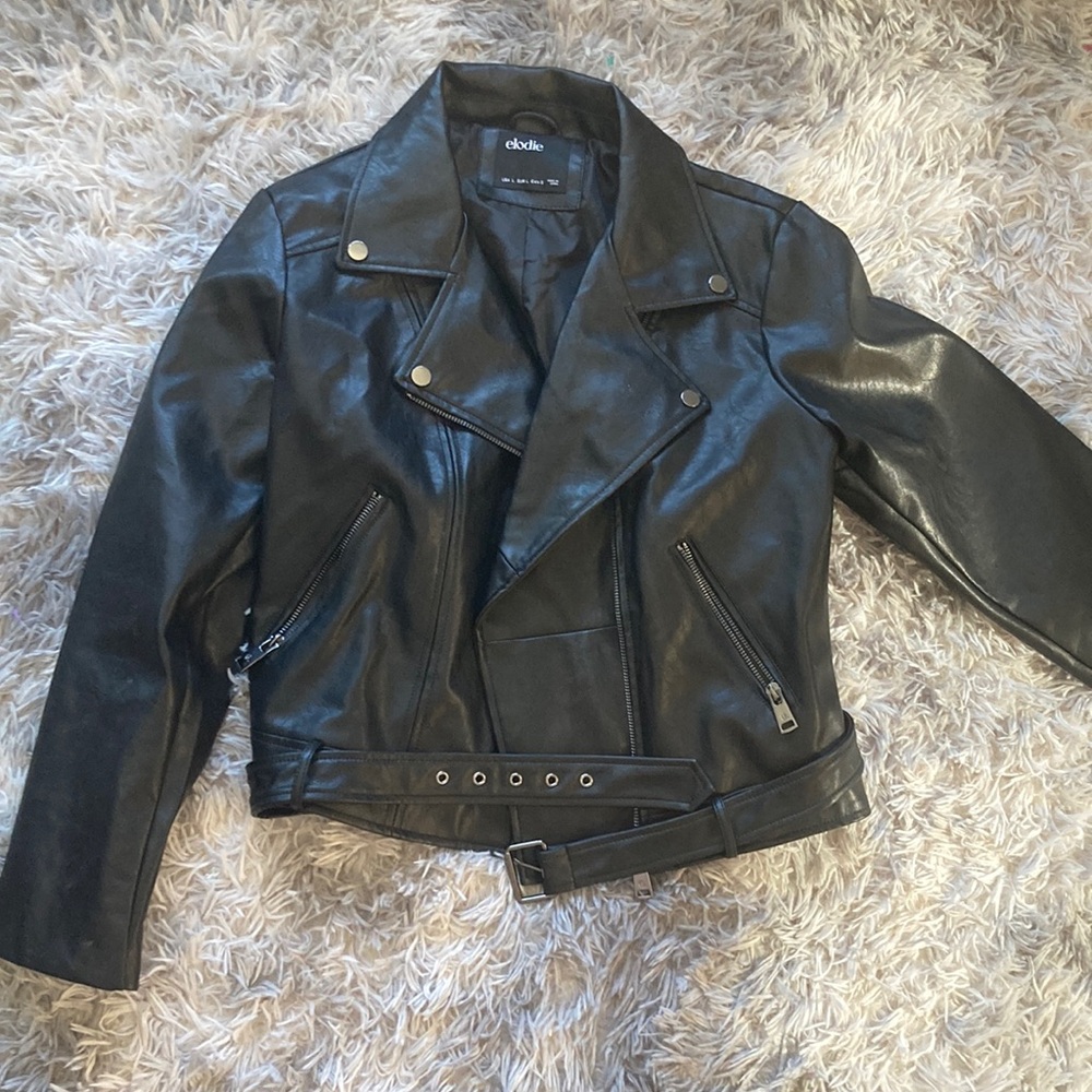Classic Faux Leather Motorcycle Jacket